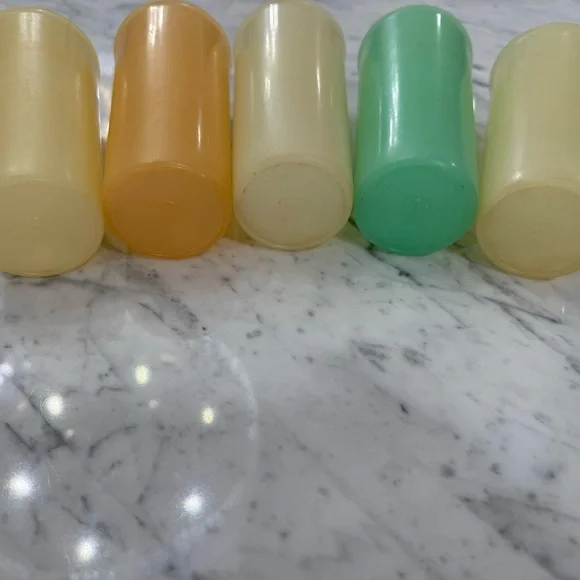 Vintage Tupperware 12 oz Pastel Tumbler Drinking Cups 115 Set of 5 Stackable - Picture 4 of 5